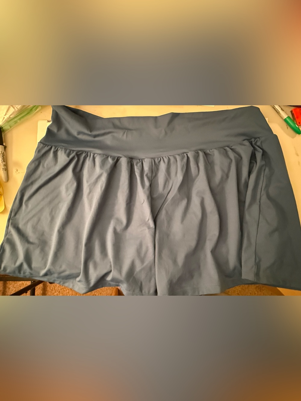 HALARA Slate Blue double lined shorts 3x